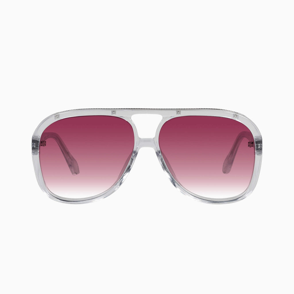 Bang- Crystal w. Silver Metal / Rose Gradient Lens