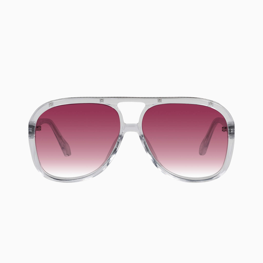 Bang- Crystal w. Silver Metal / Rose Gradient Lens
