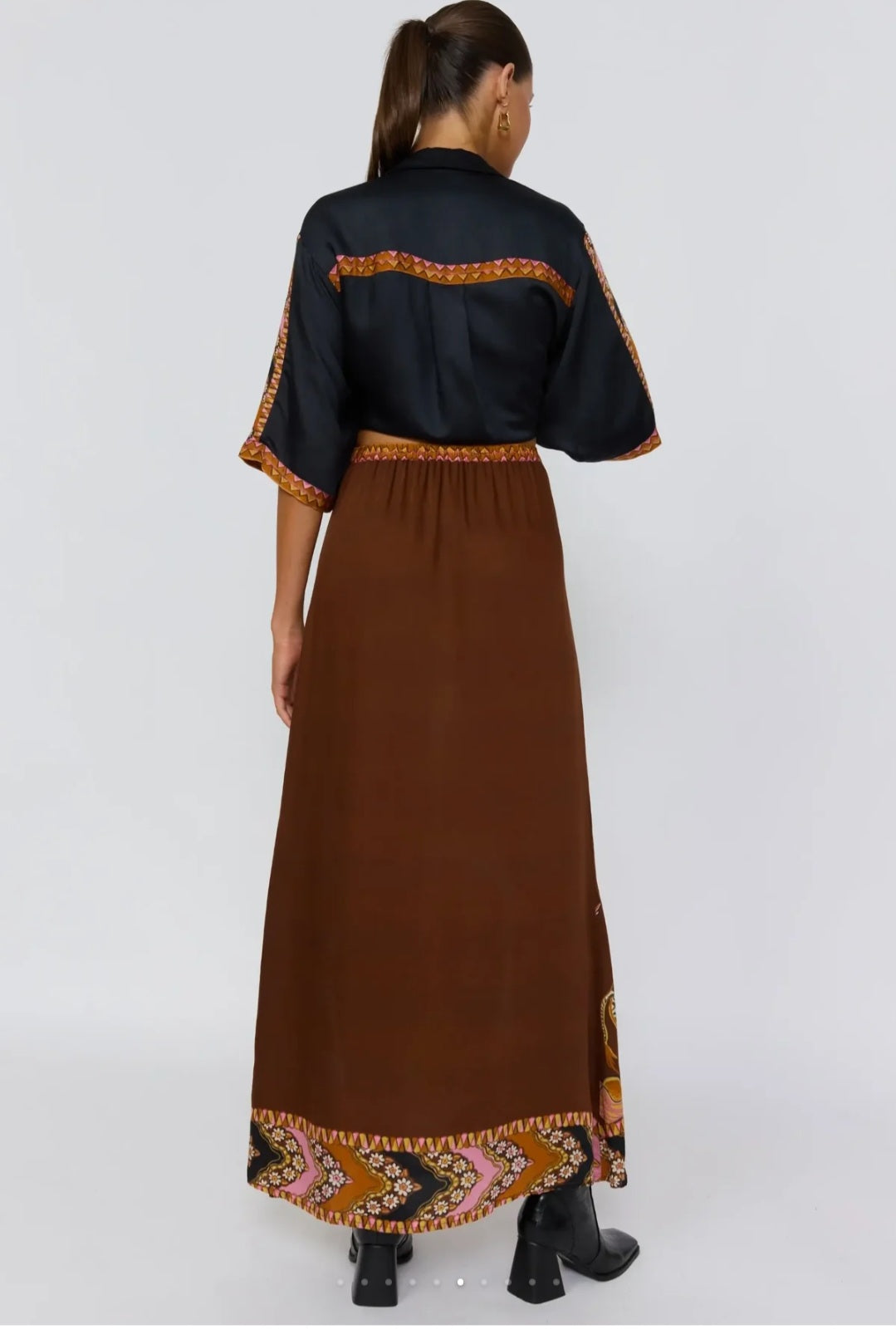 Abigail Maxi Skirt - Safari