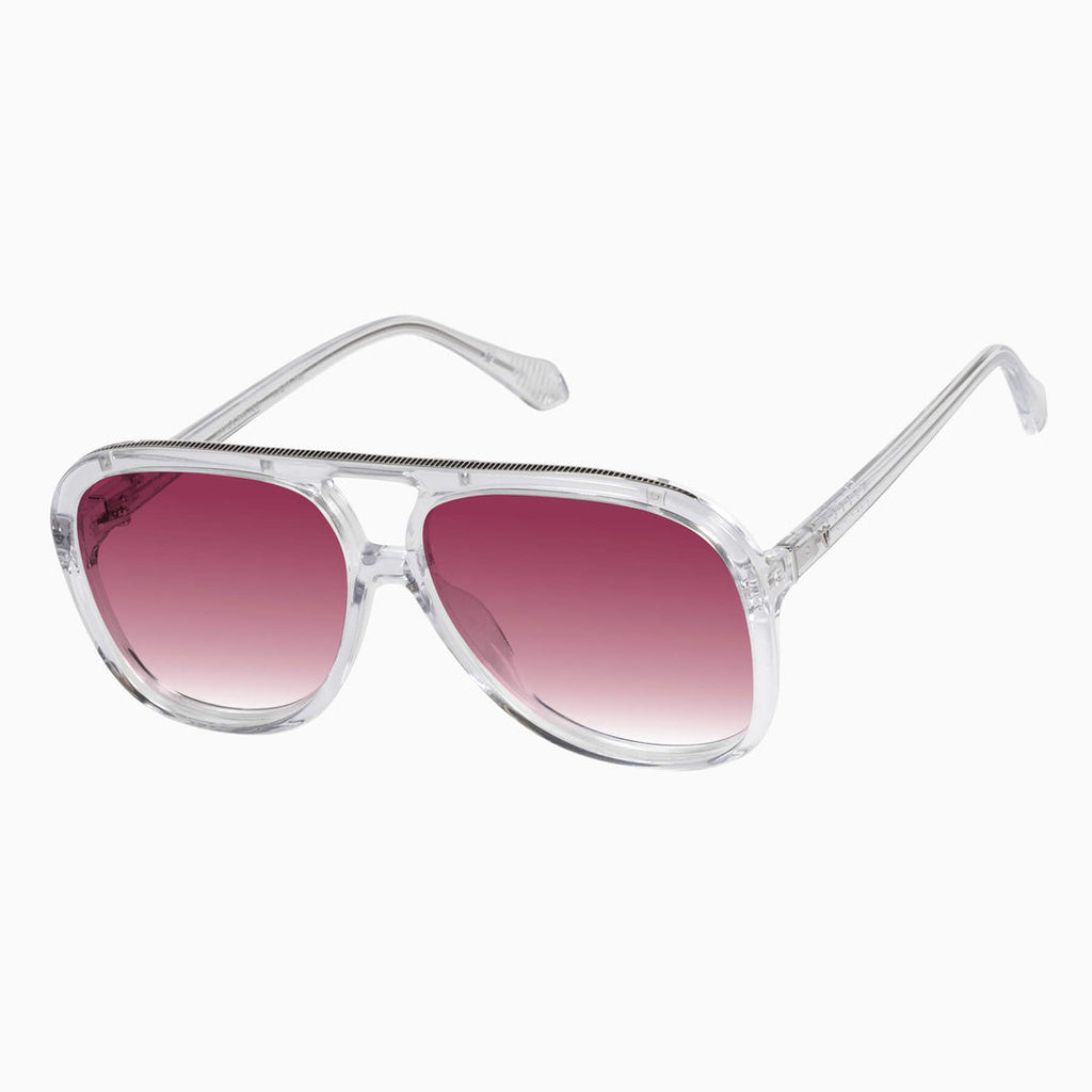 Bang- Crystal w. Silver Metal / Rose Gradient Lens