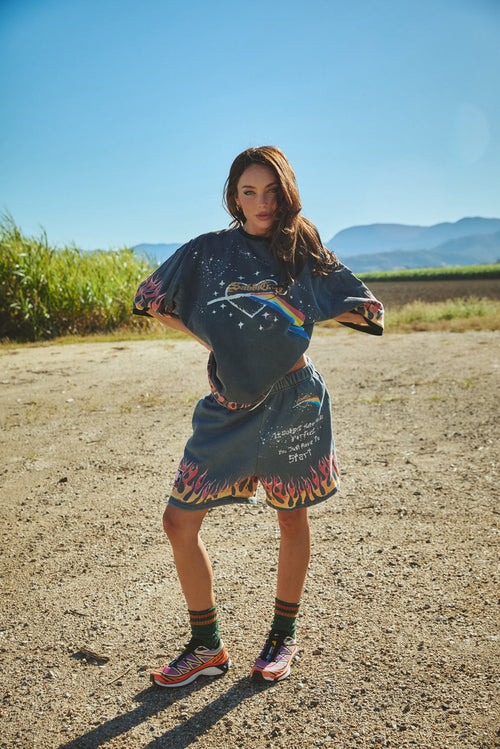 PREORDER-Flaming Prism Tee black