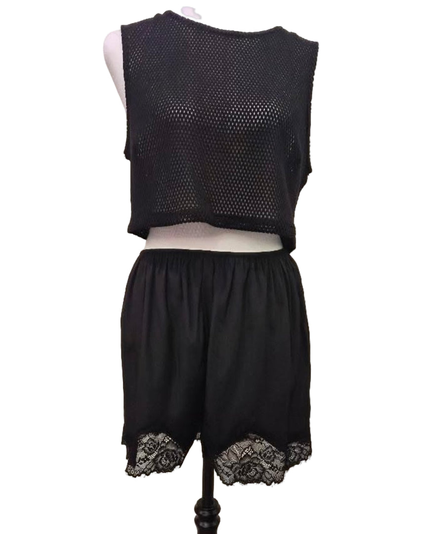 Lace Shorties- Black