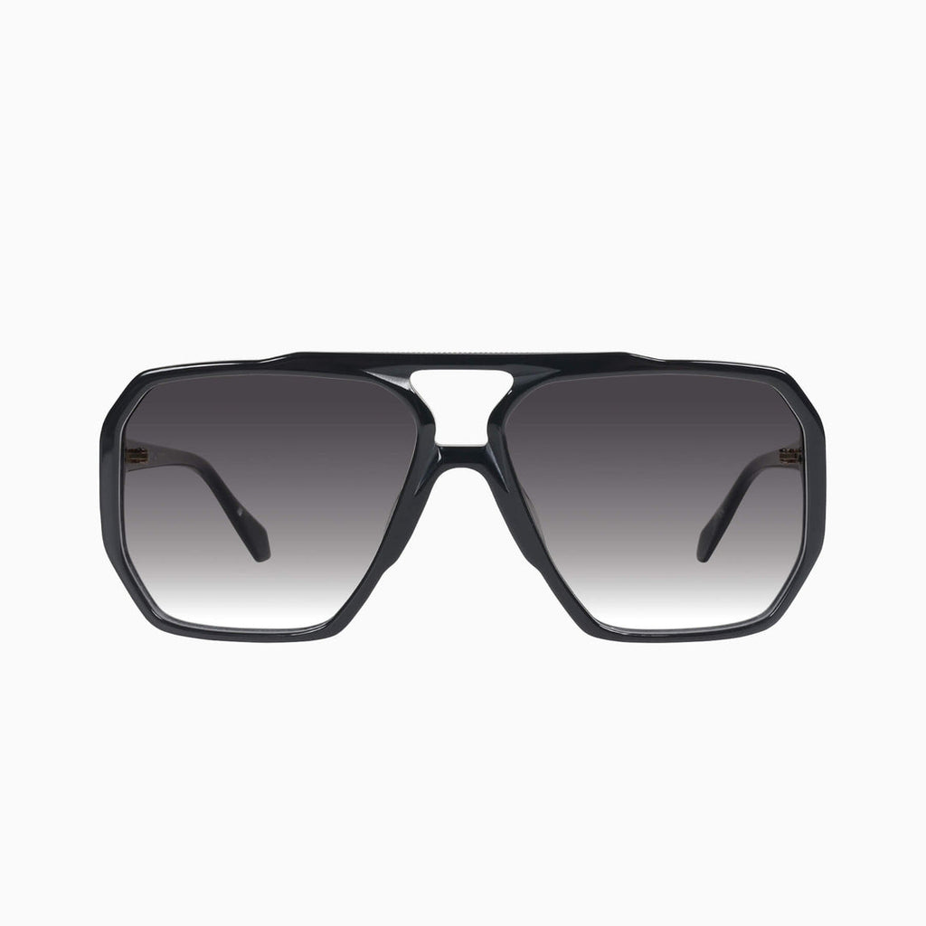 Rodeo- Gloss Black w Gradient Lens