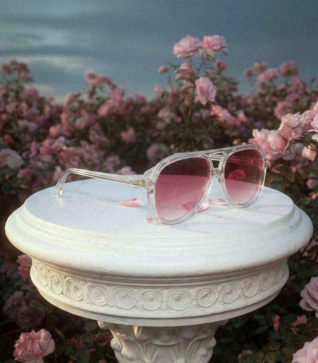 Bang- Crystal w. Silver Metal / Rose Gradient Lens