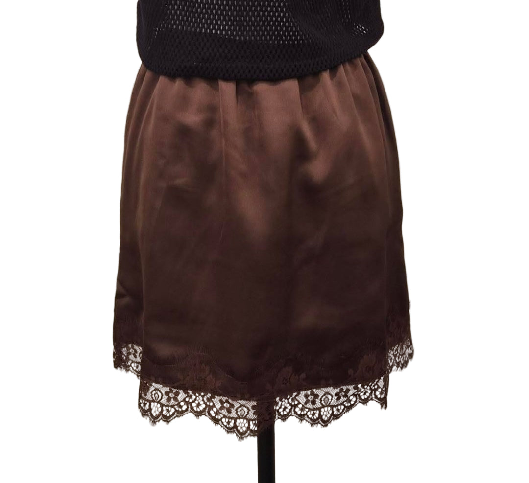 Choc Lace Skirt