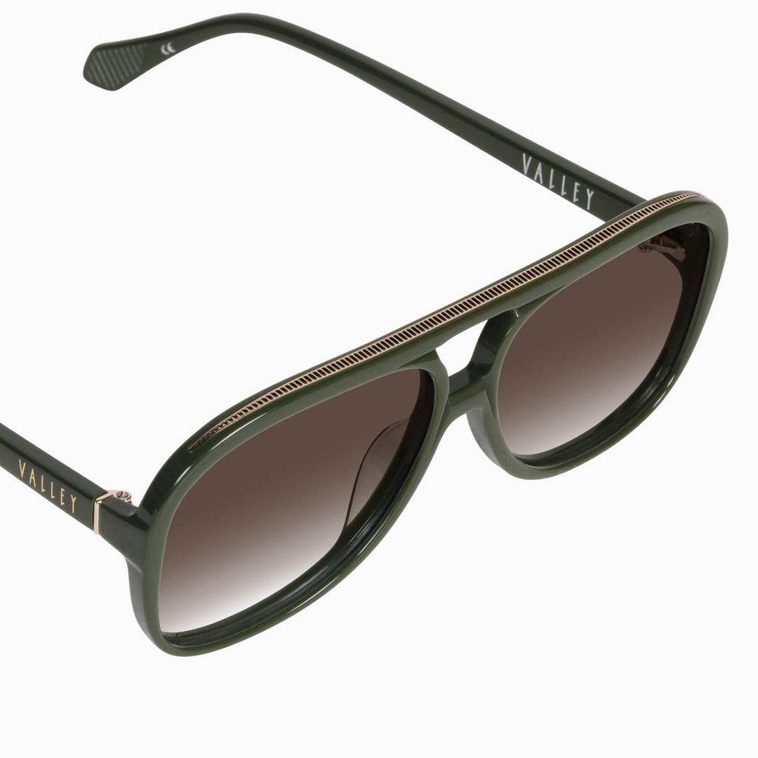 Bang Bang Army Green w Brown Gradient Lens