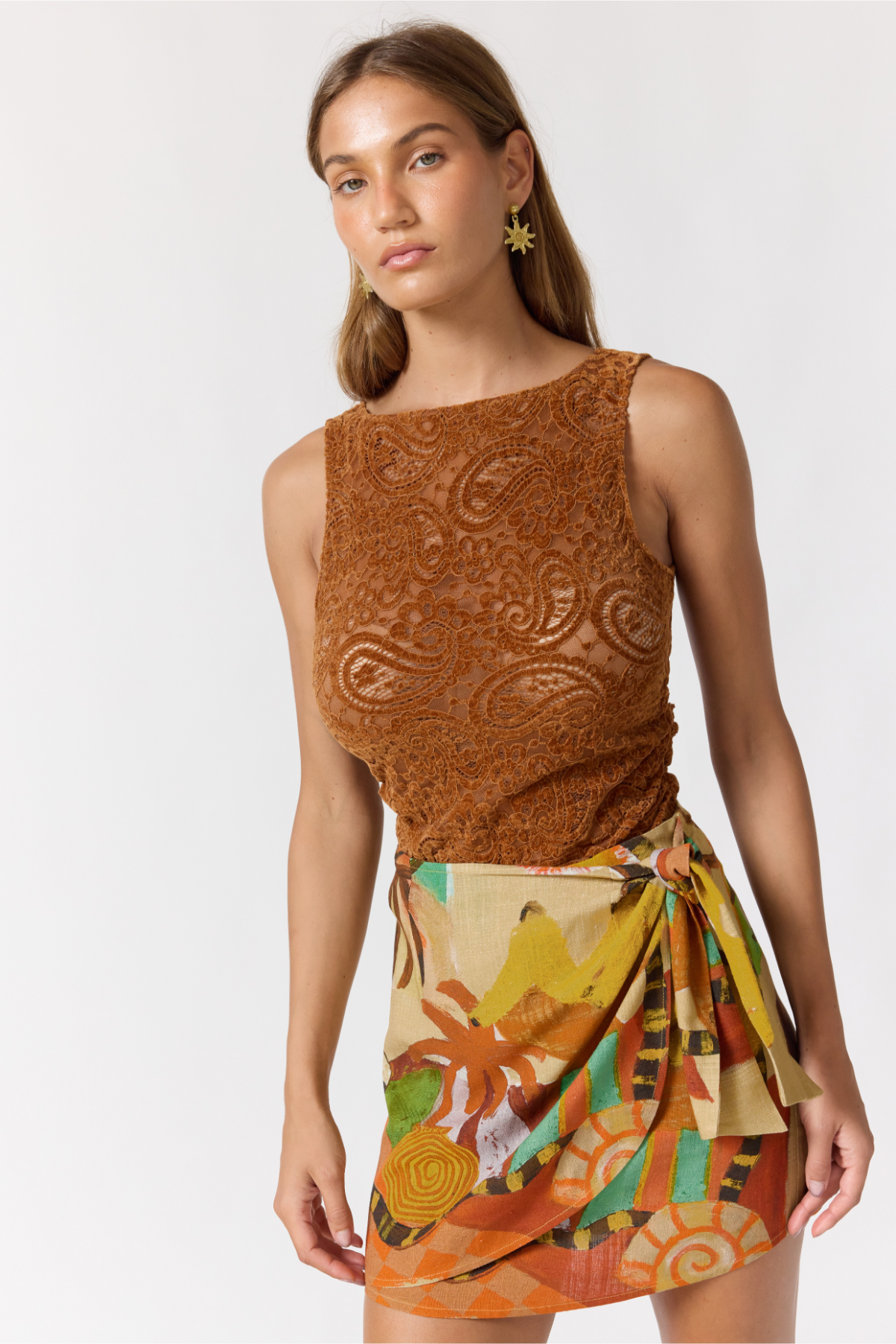 Lily Mini Skirt- Sundown