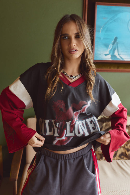 PREORDER-Mustang Boxy Long Sleeve Tee