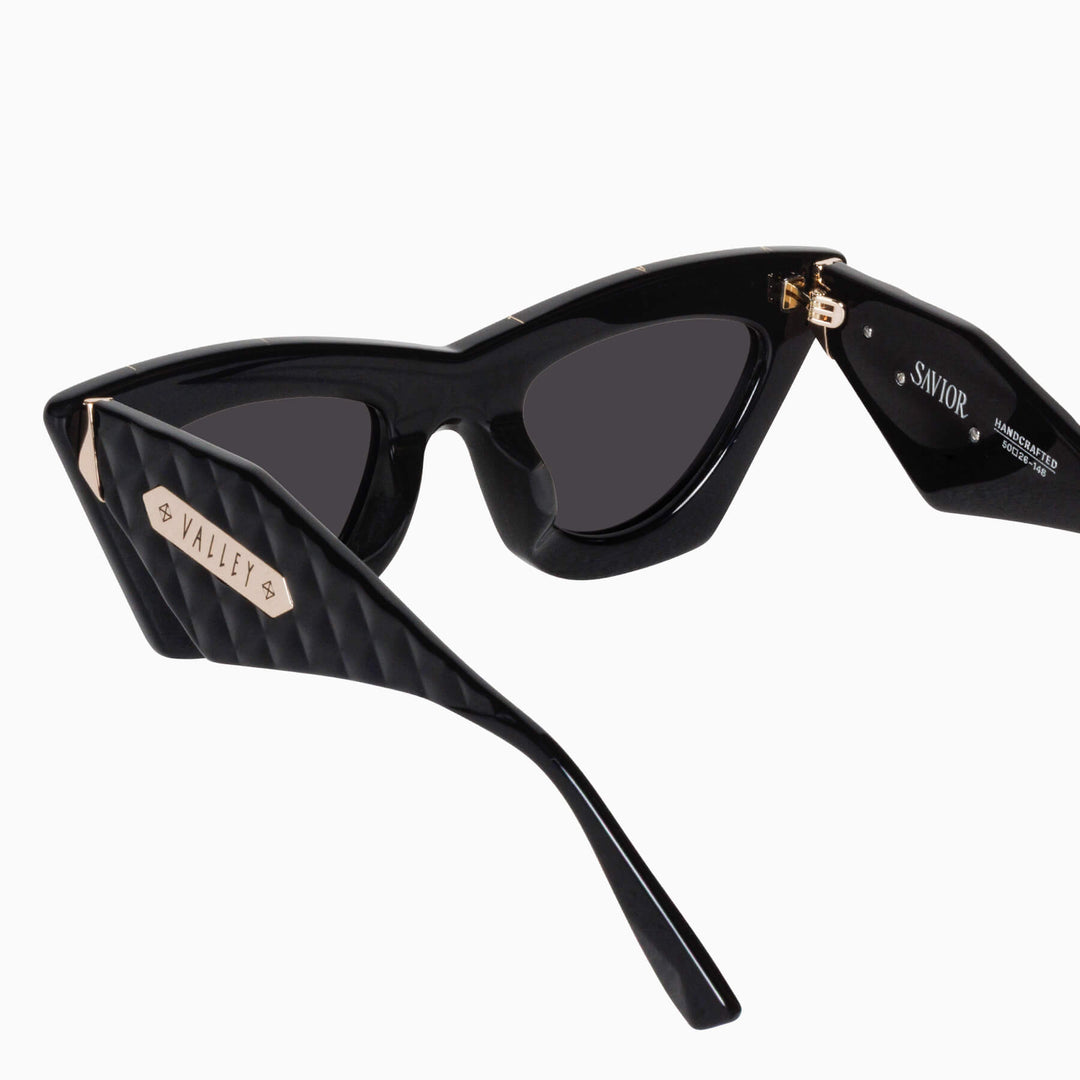 Savior- Gloss Black w. Gold Metal / Black Lens