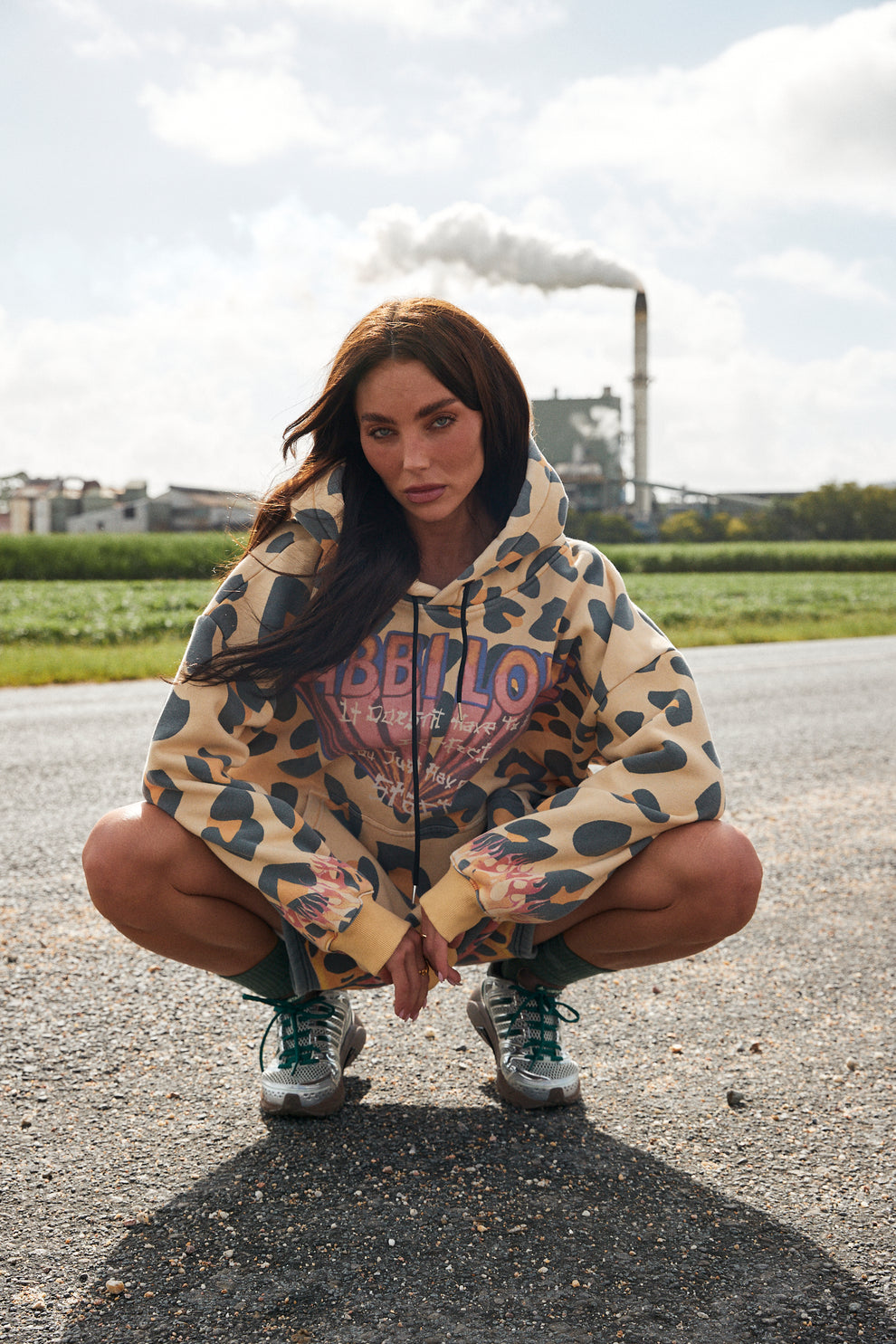 PREORDER- Flaming Leopard Hoodie