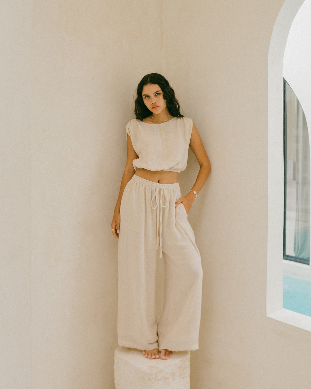 Mila Pants - Natural