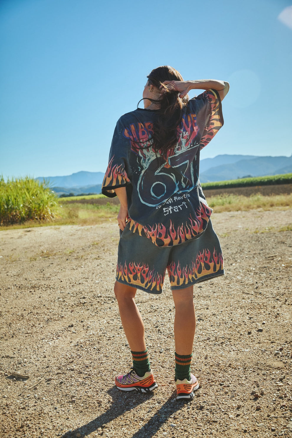 PREORDER-Flaming Prism Tee black