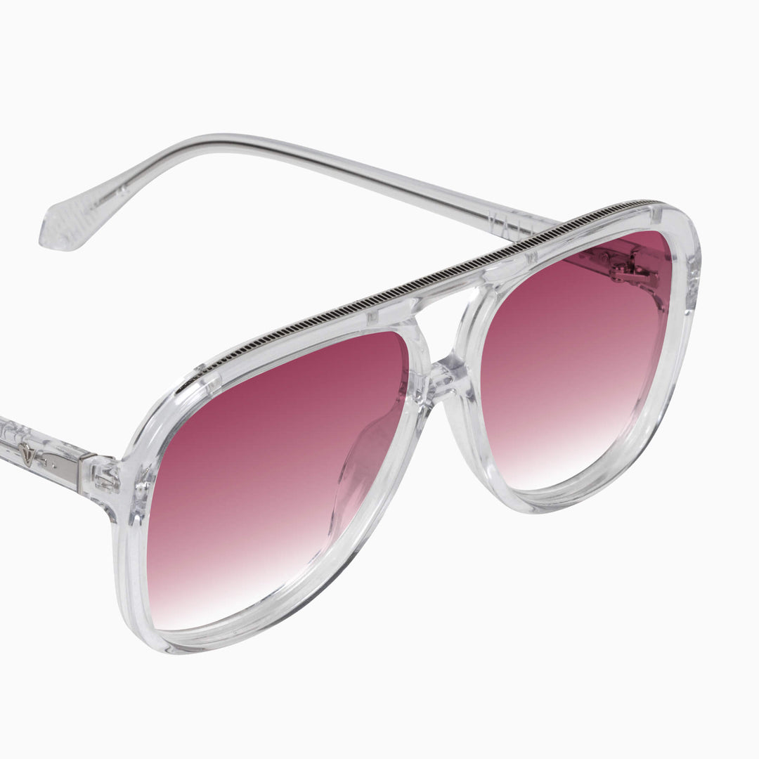 Bang- Crystal w. Silver Metal / Rose Gradient Lens