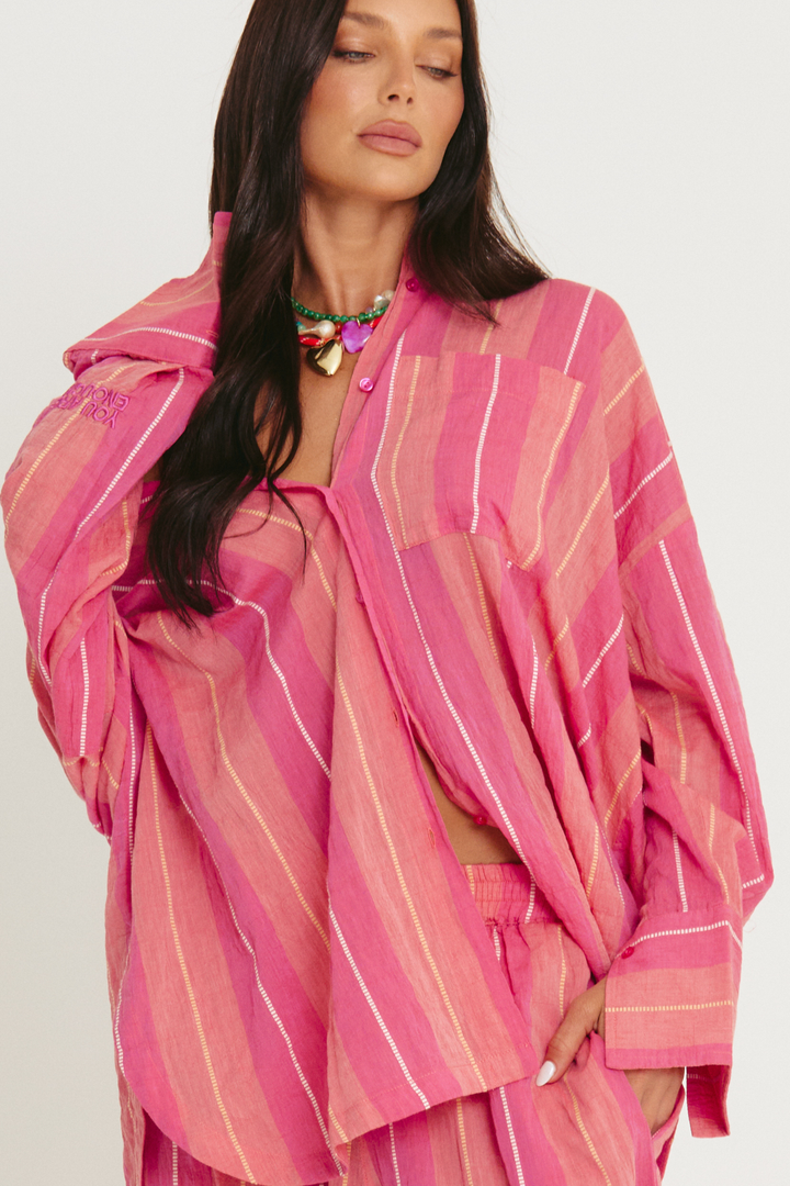 The Don Julio Shirt Pop Stripe Peach